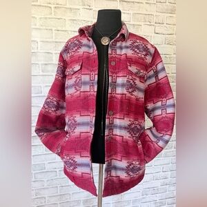 Ariat® Ladies REAL Shacket Tucson Stripe Shirt Jacket 10037455 Size M